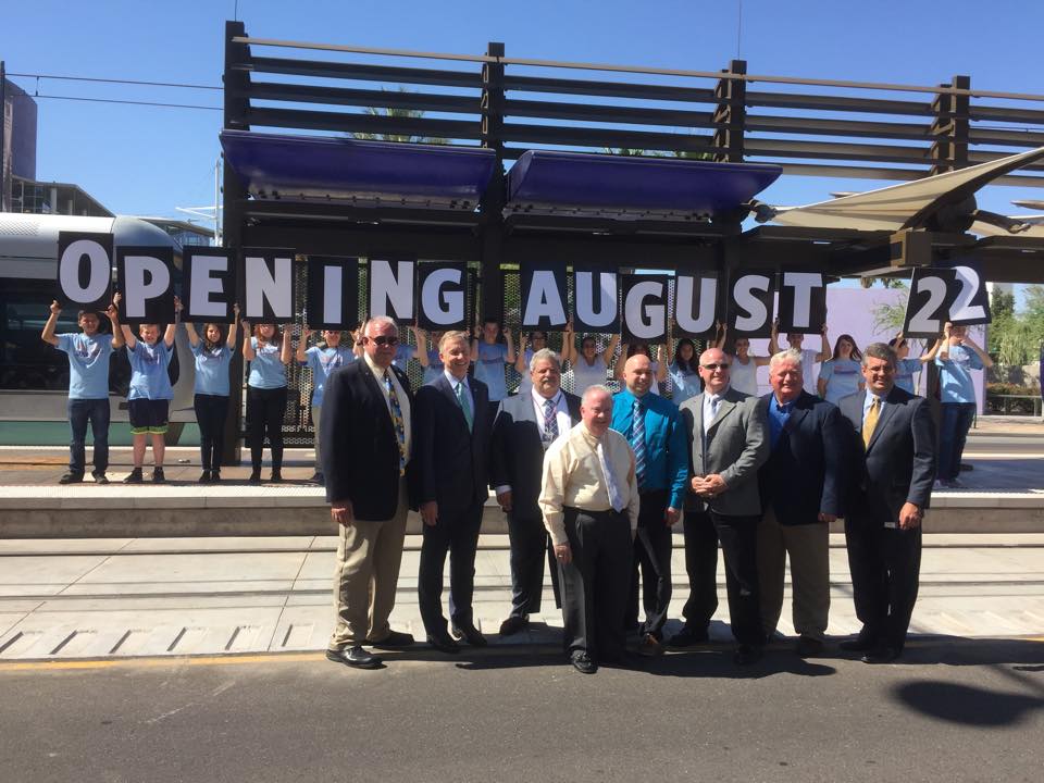 Mesa Light Rail Extension Completing Six Months Early, Providing  A Catalyst for Mesa Economic Growth in 2015